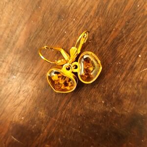 ♥️Earrings with real flowers 💐,  lever back